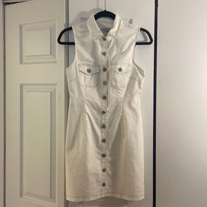 White denim dress